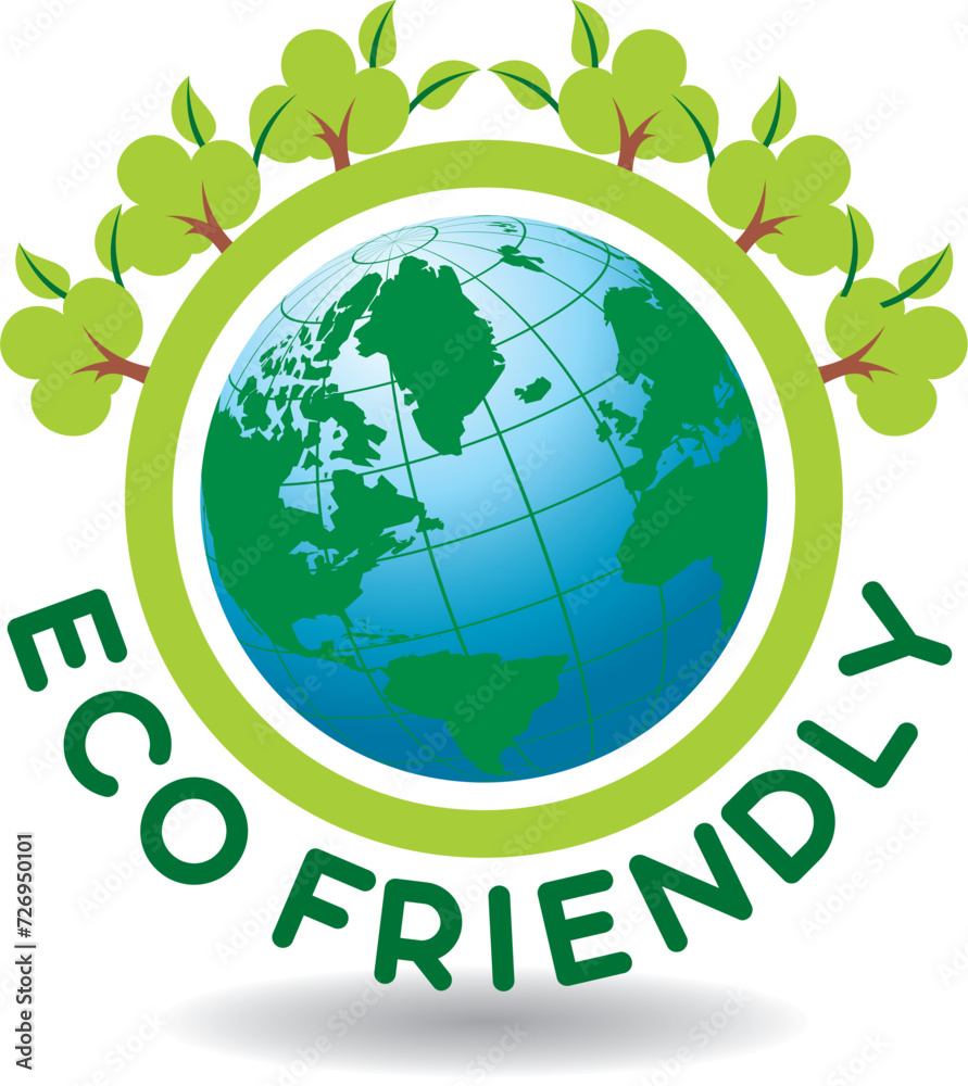 Obraz premium Vector Eco Friendly Logo Design Editable