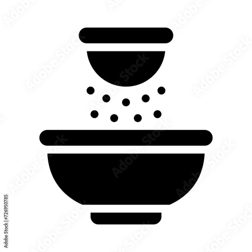 strainer glyph icon