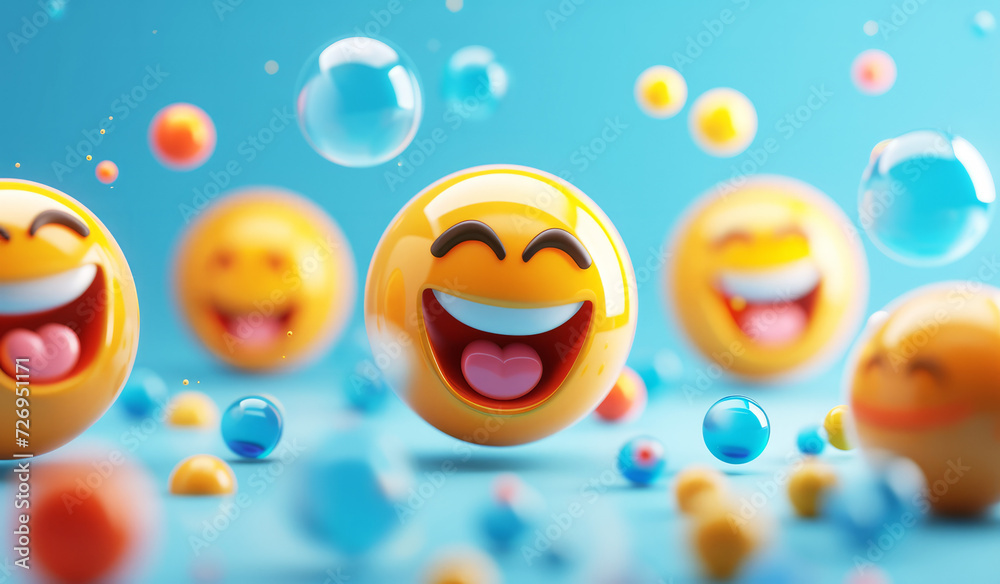 Fun emoji social media reaction character. Online chat response symbol Fun emoji social media reaction character. Online chat response symbol