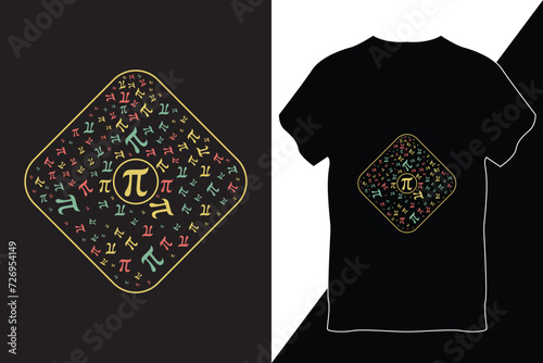 Pi Day T-Shirt Design Vector