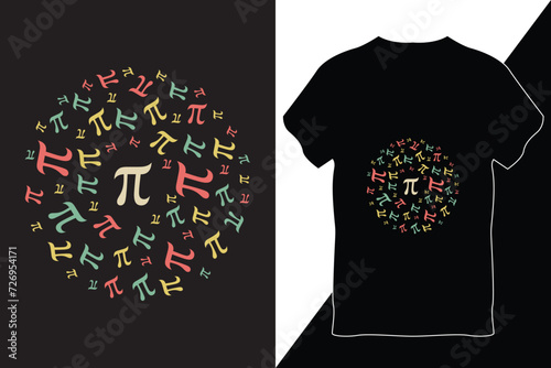 Pi Day T-Shirt Design Vector
