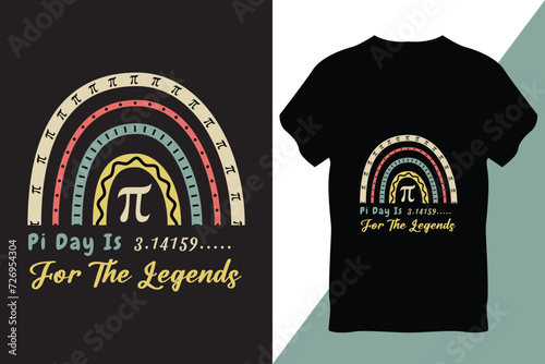 Pi Day T-Shirt Design Vector