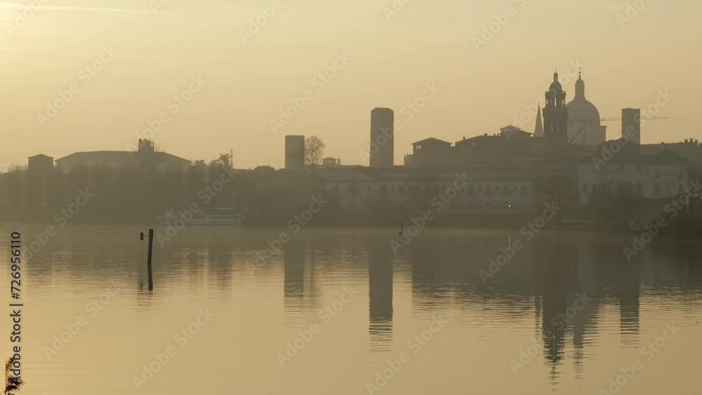 Views of the historic center of Mantua, a medieval city Views of the historic center of Mantua, a medieval city