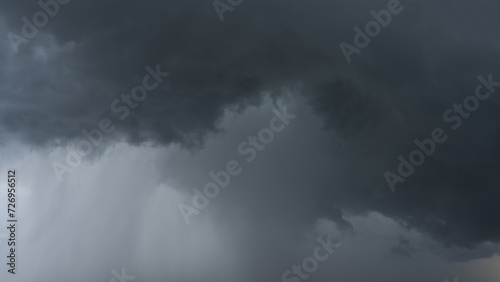 Closeup shot of storm clouds