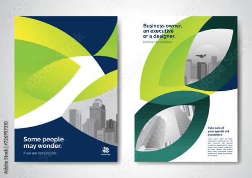 Template vector design for Brochure, AnnualReport, Magazine, Poster, Corporate Presentation, Portfolio, Flyer, infographic, layout modern with color size A4, Front and back, Easy to use.