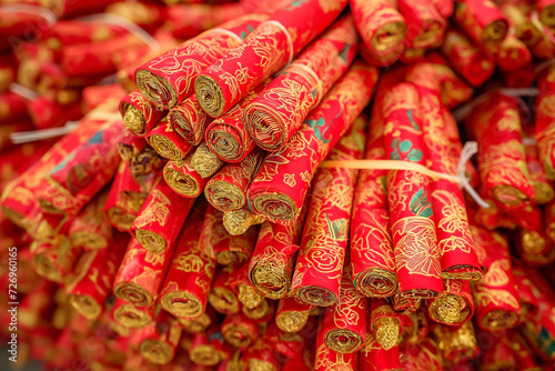 Chinese new year decoration used to decorate homes during the new year for celebrate spring festival