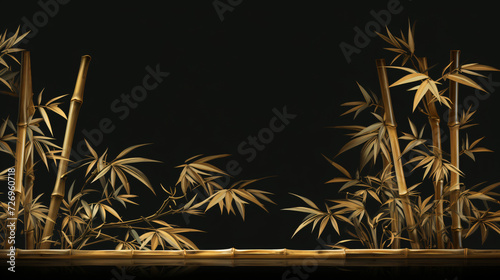 Retro Chinese acient bamboo photo