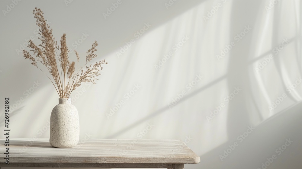 Fototapeta premium white vase with flowers