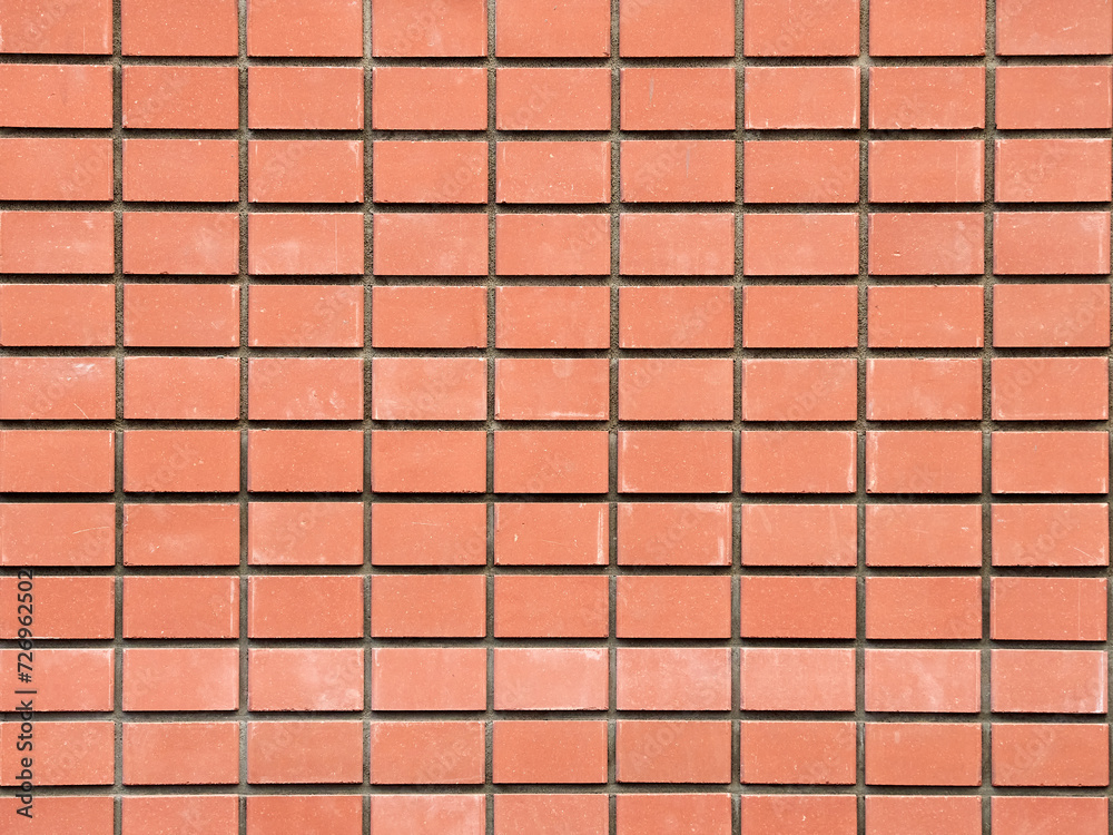 Modern architectural brickwork made of orange bricks Modern architectural brickwork made of orange bricks