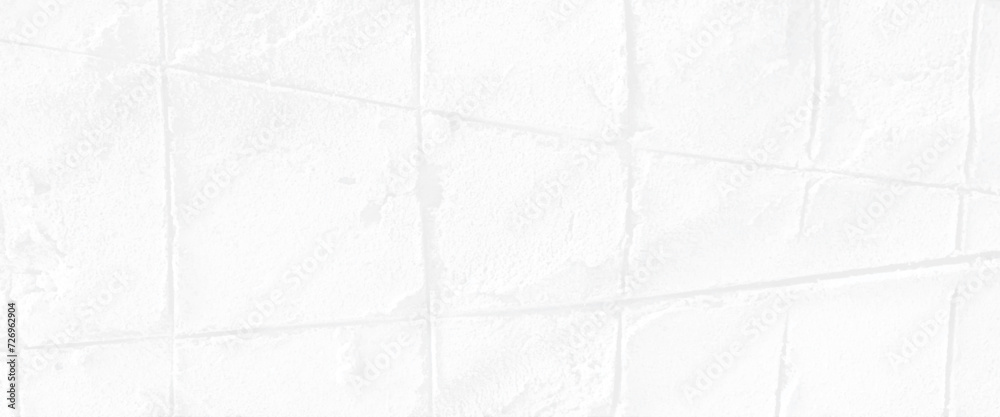 Naklejka premium Vector white plaster on a concrete wall handmade construction, old cement wall painted white texture and seamless background.