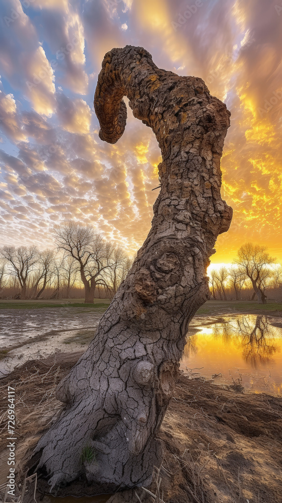 Desert Symphony: Twilight Dance of the Poplar Giants. Generative AI Desert Symphony: Twilight Dance of the Poplar Giants. Generative AI