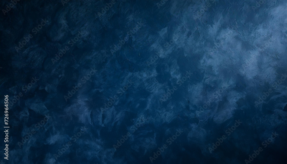 Dark blue Venetian Plaster wall background