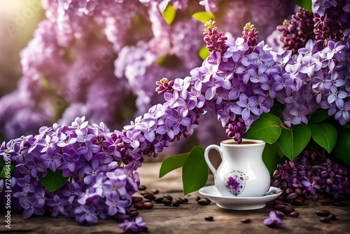 lilac flowers in the garden