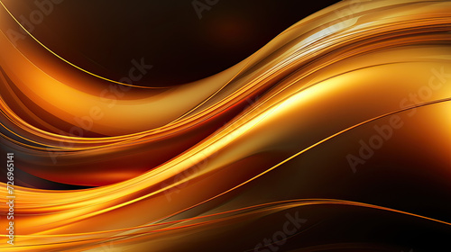 Gold over Silver-themed abstract background  dynamic patterns  metallic gradients  and sleek elements  a sense of luxury and glamour Ai Generative