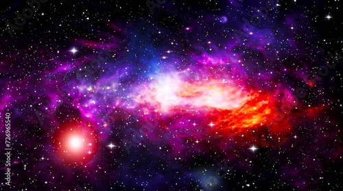 background with nebula and space  stars in galaxy