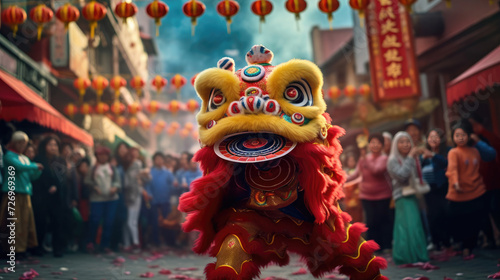 The art of the lion dance at Chinese New Year celebrations