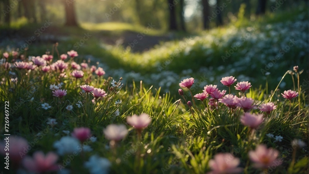 Obraz premium fairy forest in the spring time