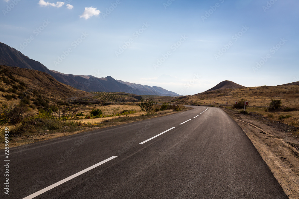 View of the mountains in Armenia