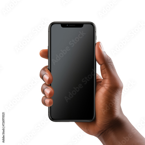 hand holding smartphone mockup 