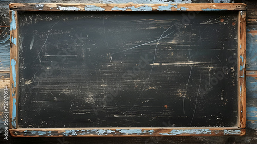 Vintage blackboard or school slate, generative ai