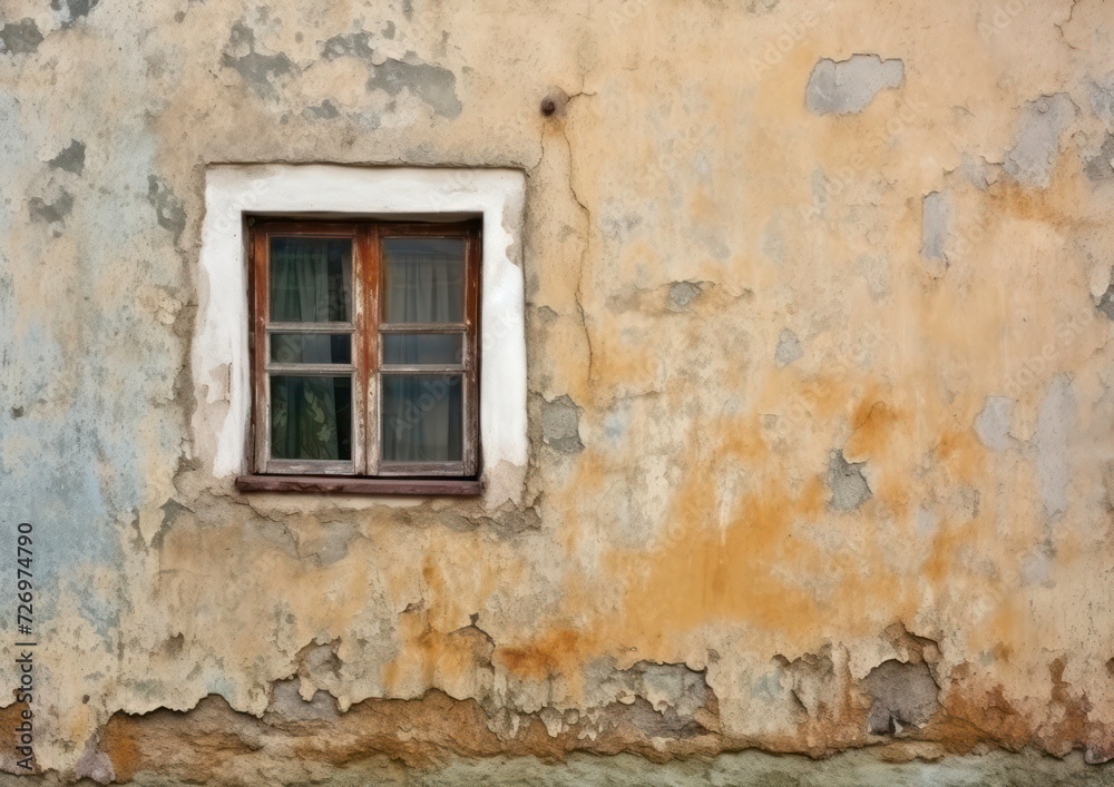 Old window with wall