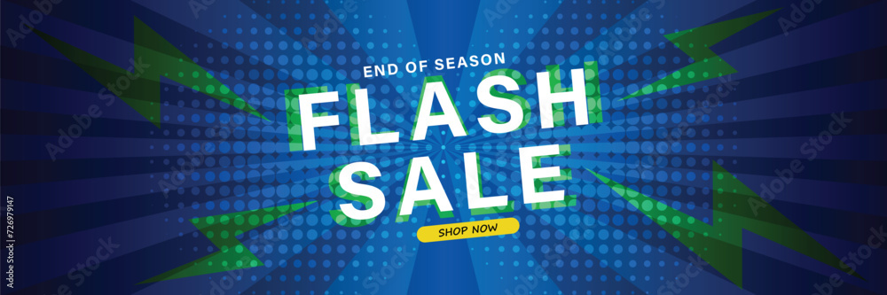 Naklejka premium Sale banner template design . Super Sale, end of season special offer banner. vector illustration.