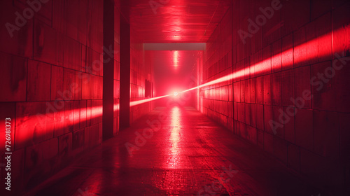 Red laser light, generative ai
