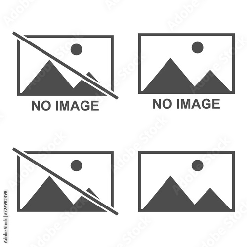 Set of No image vector symbol, missing available icon. No gallery for this moment placeholder