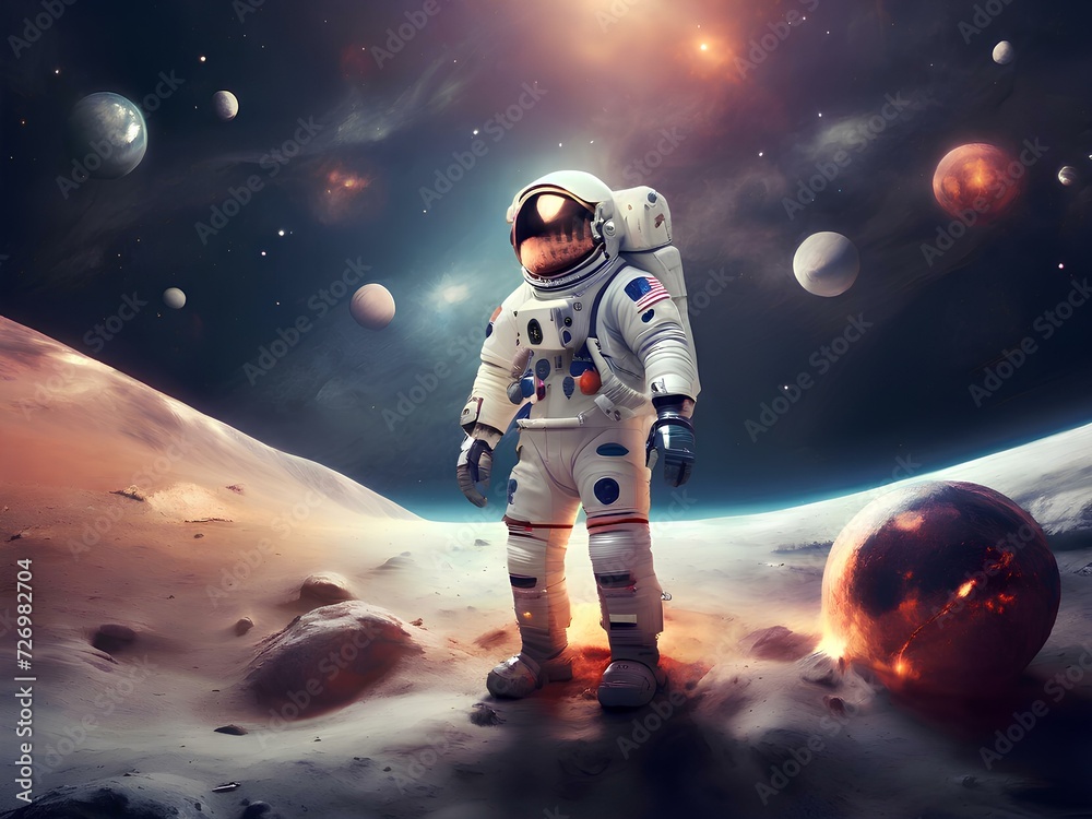 A Visual Journey into the Excitement of Space Exploration, astronaut in space A Visual Journey into the Excitement of Space Exploration, astronaut in space