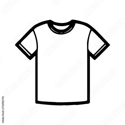 T-shirt template. blank with t-shirt tamplet. illustration vector of t-shirt