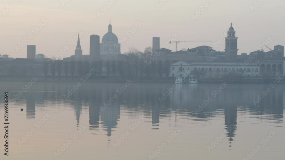 Views of the historic center of Mantua, a medieval city Views of the historic center of Mantua, a medieval city