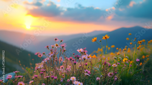 Professional photo about beautiful flower on the mountain