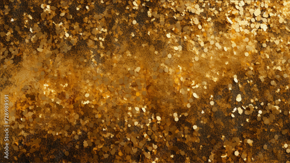 glitter lights grunge background, glitter defocused abstract Twinkly Lights gold dust glitter background.
