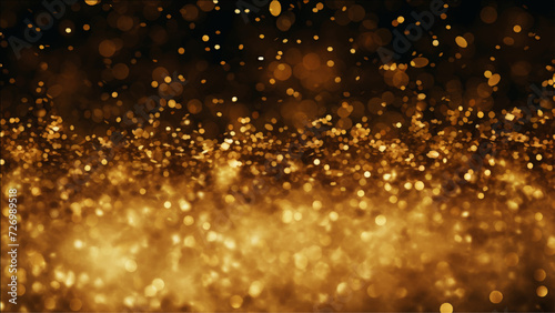 glitter lights grunge background, glitter defocused abstract Twinkly Lights gold dust glitter background.  © Towhidul