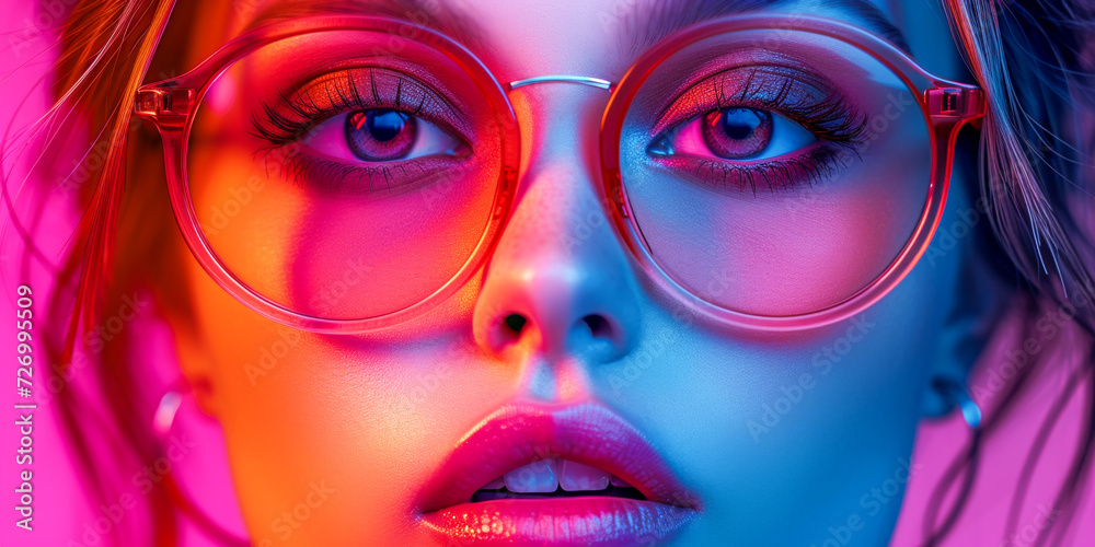 Obraz premium Banner For Trendy Luxury Sunglasses Collection Web Shop.