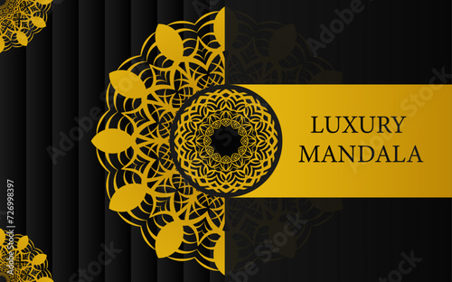 Vector Luxury Mandala Design Template photo