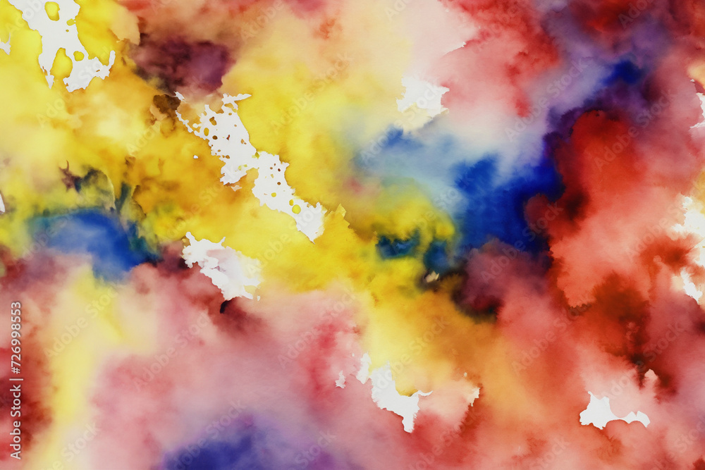 Artistic colorful background, watercolor