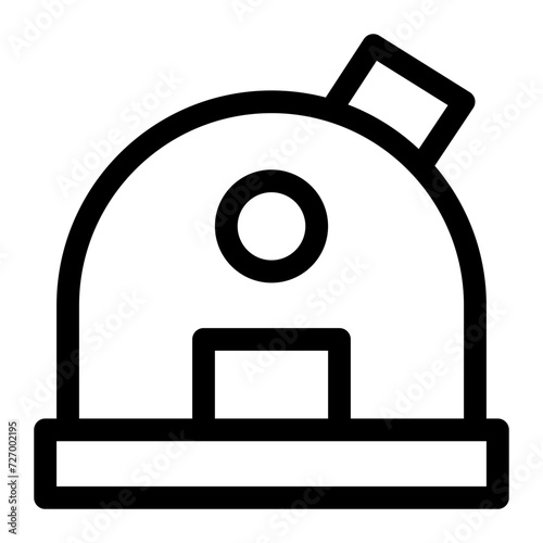 observatory line icon