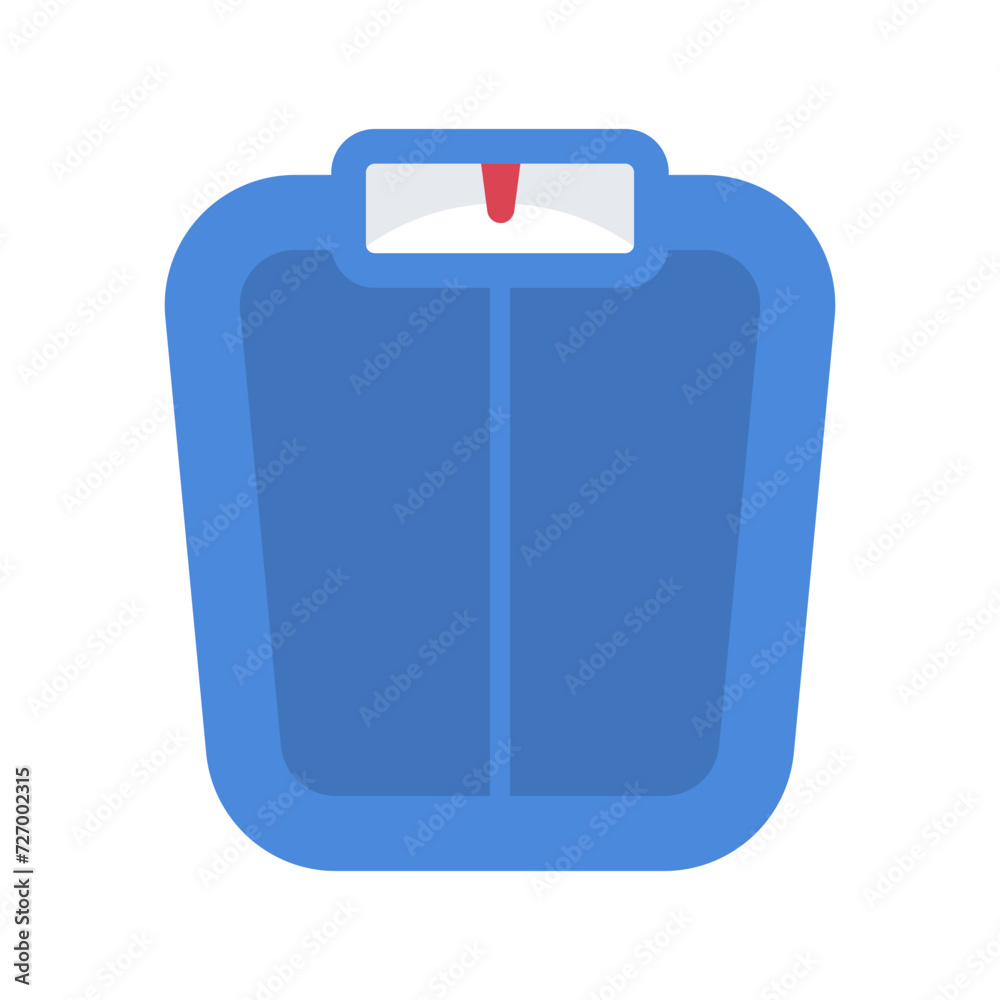 Bathroom floor scales icon. Analog floor scales. Weight measure equipment Bathroom floor scales icon. Analog floor scales. Weight measure equipment