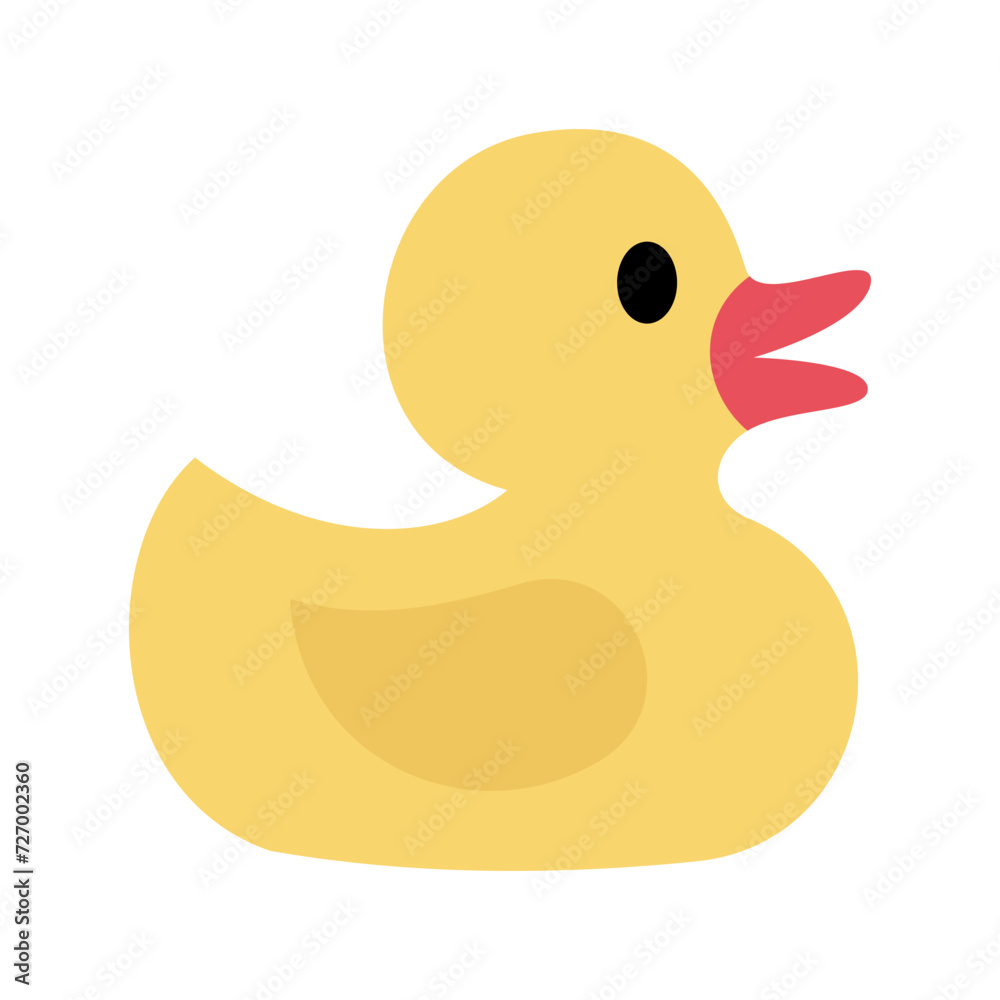 Yellow rubber duck icon. Rubber duck bath toy. Yellow rubber duck icon. Rubber duck bath toy.