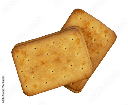 Biscuit crackers isolated