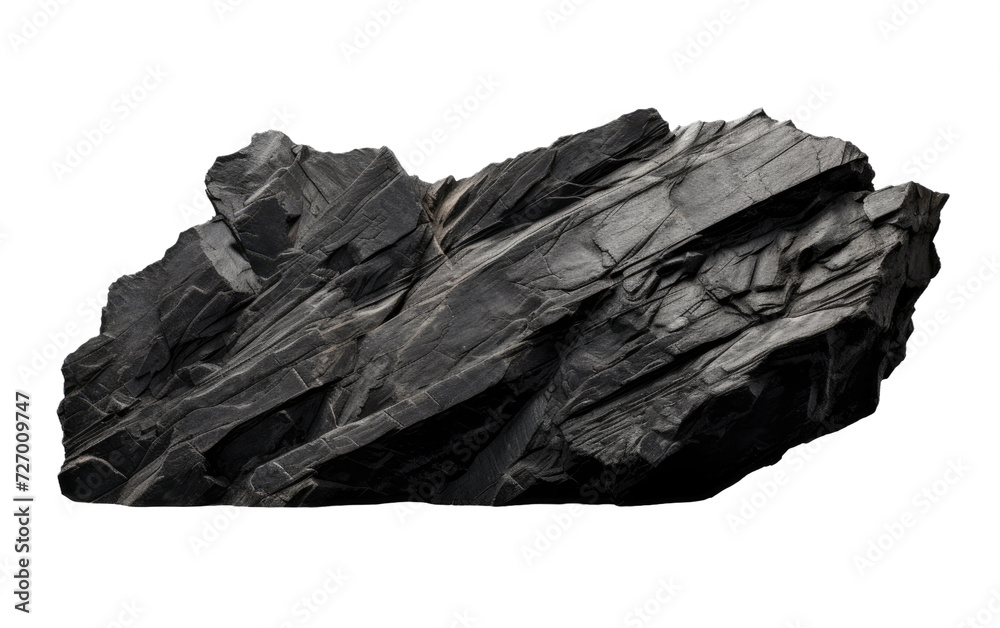 Dark asphalt texture rock, 3D scanned dark asphalt texture rock Isolated on transparent background.
