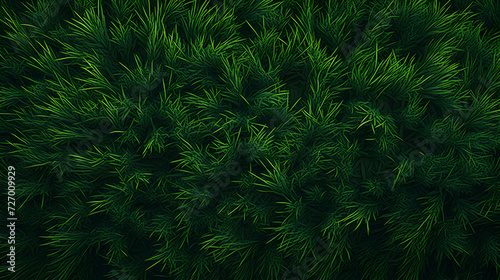 TopView of Lush Green Forest in Bright Natural Light,, Top down view of grass texture. Pro Photo