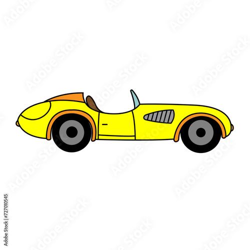 Racing car icon vector. Bolide illustration sign. Race symbol or logo.