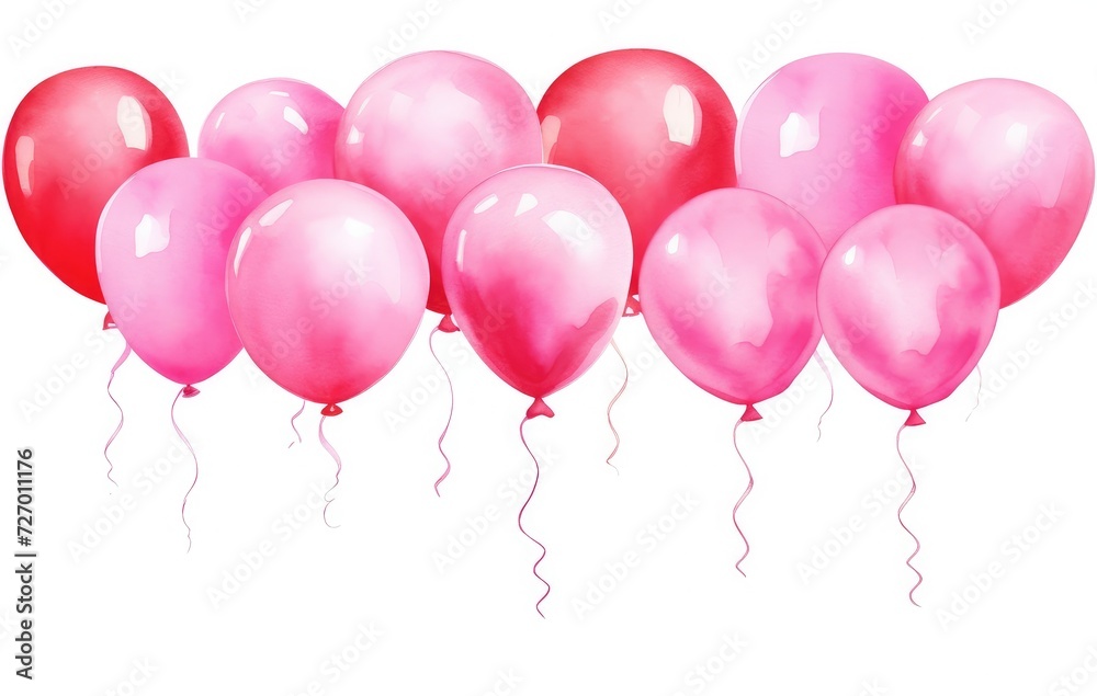 Bountiful Pink Balloons for Joyous Celebrations -Generative AI