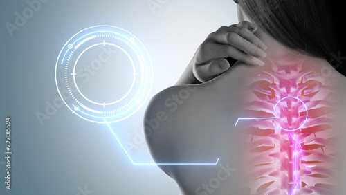 back and joint bone healing and collagen boosting bones. 3D rendering