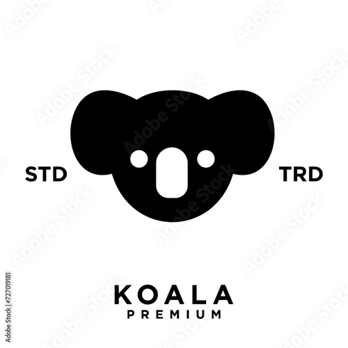 koala logo icon design template vector with modern illustration concept style 