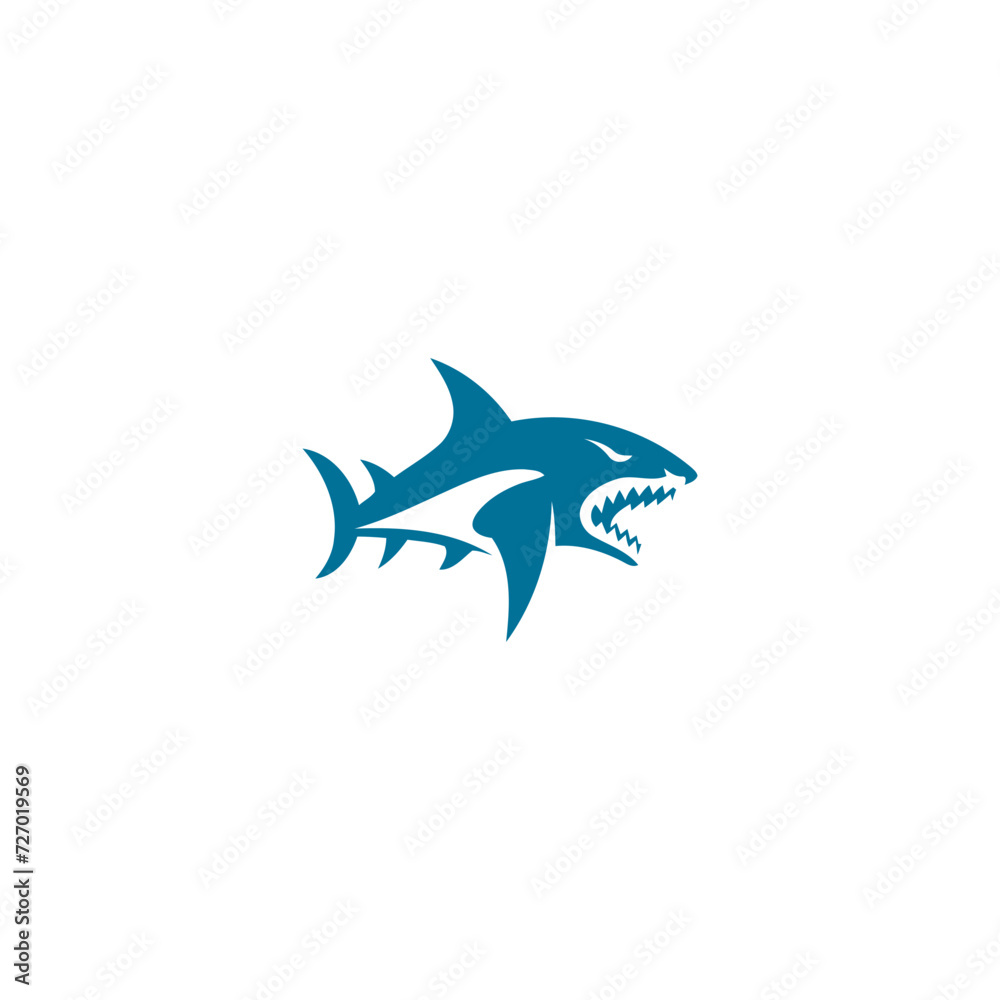 Fototapeta premium Shark logo design vector template