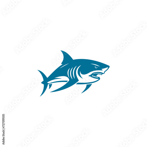 Shark logo design vector template