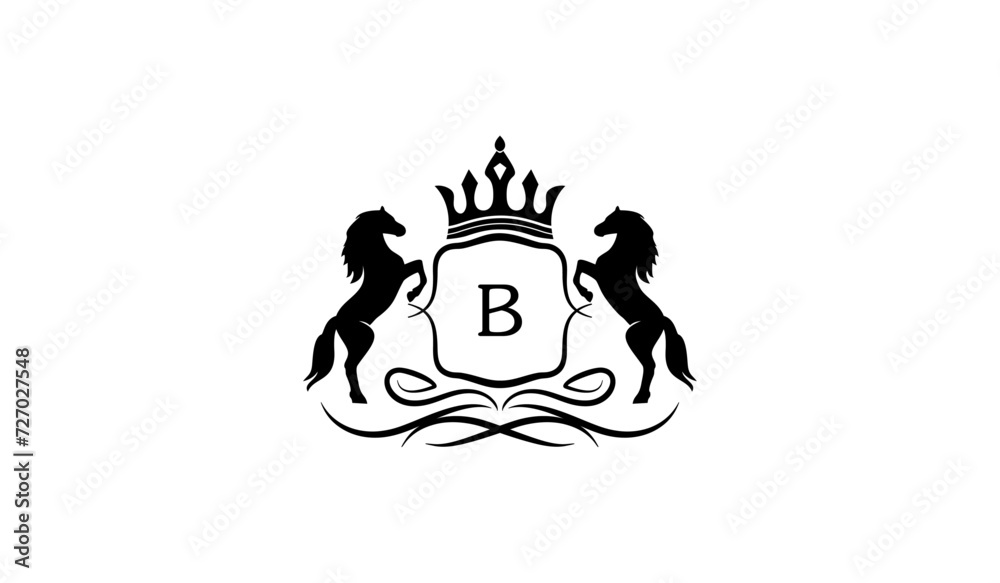 Luxury Alphabetical Lion Retro Logo Luxury Alphabetical Lion Retro Logo